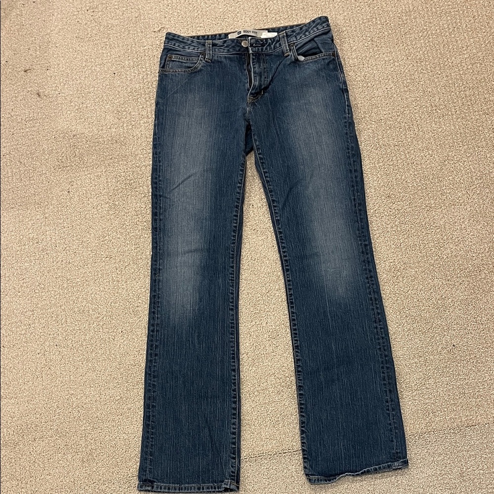 GAP Women's Boot Cut Jeans in Dark Blue
